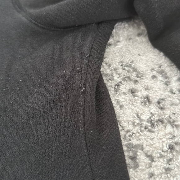 Victoria Secret Pink black hoodie with pink holographic logo - Picture 5 of 8